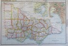 New South Wales Victoria  Australia 1912 Bartholomew Large Detailed Map