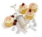 Norpro Cupcake Injector decorating Icing Set  9-piece  Stainless Steel Tips