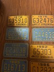 West Virginia Motorcycle License Plates   Huge Lot Of 20