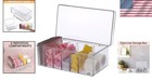 Modern Acrylic Lash Organizer Box With 6 Compartments  Dustproof Lid   Style