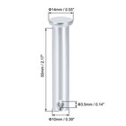 Single Hole Clevis Pins 10mm X 55mm Flat Head Zinc-plating Solid Steel Pin 4pcs