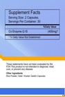 Coq-10 400mg - Heart Health  Energy Boost  60 Capsules  Free Shipping