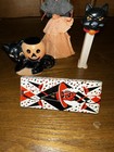 Lot Of Halloween  noisemaker Witch Rosbro Cat Pez Dispensers 