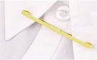 2pcs Gold   Silver Tie Collar Bar Pin Shirt Clip Metal Collar Pins For Men