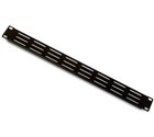 2 Pack Lot - One Space 1u 19  Vented Blank Rack Mount Server Panel Filler Spacer