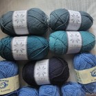 Jamieson s Dk And Jamieson   Smith 5ply Shetland Mixed Blue Lot Of 10 Skeins