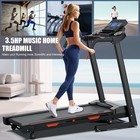 3 5 Hp Foldable Home Treadmill W  15  Auto Incline   App  8 5mph 400lbs Capacity
