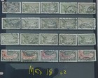 Mexico Duplicates Selection Colour Vars - Used   Mint  mex18 