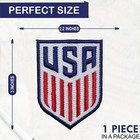Usa Soccer Team Logo Iron On Patch - Sew Patch - Embroidered Patch 3 x2 2 