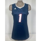 Usa Volleyball  1 Adidas Climacool Sleeveless Blue white Jersey Women s Medium