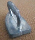 Monopoly Iron Replacement Metal Pewter Game Piece Nice Patina  1975 