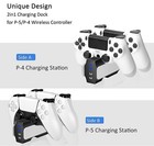 2 In 1 Ps5   Ps4 Wireless Controller Charger  Charging Deck 4 Ps5 Ps4 Controller