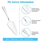 Patelai 2 Pcs Stainless Pie Servers Cake Pizza Cutters Tart Dessert Silver