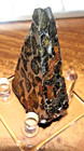116 Gm Sericho Pallasite Meteorite Triangle  Kenya Std Olivine  25  5 Sides Jal