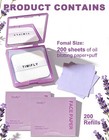 Oil Blotting Paper - 300 Sheets With Mirror  Puff   Refills  Absorbs Excess F   