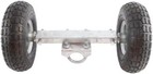 Chain Link 12  Wide Pneumatic Double Wheel Sliding Gate Roller W  10  Wheels