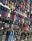 50 Neckties Lot Quilter Hobby Cutter Craft Ties 5lbs Recycle           free Ship           