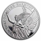 2022 St  Helena Queen s Virtues Victory 5 Oz Silver   5 Bu Coin In Capsule