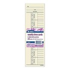 Adams Time Cards  Weekly  2-sided  Overtime Format  3-3 8  X 8-1 4   Manila 