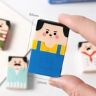 Cute Bald Old Man Kneaded Pencil Eraser 4-piece Set