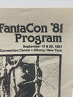 1981 Fantacon Program  Albany  Ny  rare 