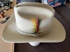 Vintage Stetson Silver 5x Western Cowboy Hat Size 7 - Moth Damage