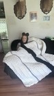 New Handmade Crochet White  Gray And Black Afghan   Throw Blanket