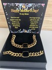 18k Yellow Gold Over Stainless Steel Bold Chunky Cuban Thick Chain Link Set