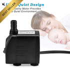 220gph Quiet Fountain Pump 15w 800l h Submersible Pond Aquarium Fish Tank Indoor
