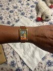 Disney Vintage Lorus Mickey Mouse Watch With Brown Leather Band New Battery