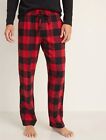 Old Navy Mens Size Xl   Flannel Pajama Pants   Red   Black Plaid     27 Nwt