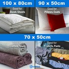 6 X Strong Vacuum Storage Space Saving Bags Vac Bag Space Saver Vaccum Vacum-bag