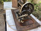 Antique New National Sewing Machine 1910s  Hand Cranck Original Surface W case