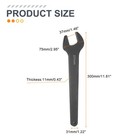 Single Open End Wrench 37mm Metric U-shaped Spanner With Straight Shank