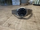 Vintage Rolex Oysterdate Precision 6694 Black Dial Men Steel Watch