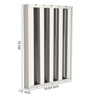 6 Pack Commercial Hood Grease Baffle Filters 430 Stainless Steel 6 Groove Design