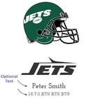 New York Jets - Engraved Football Whiskey Decanter And 4 Glasses In Woodbox