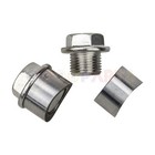 O2 Oxygen Sensor M18 X 1 5 Bung   Plug Wideband Weld On   In Nut Cap Kit  2 Set 