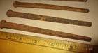 3--big  6  Long  Antique 1800 s Square Nails  Great Patina  Many Use s  