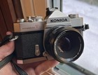 Konica Autoreflex T 35mm Film Slr Camera With Konica 52mm 1 8 Lens   Cap   Case