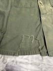 Vintage Usmc P56 Cotton Sateen Fatigue Shirt Korean War Distressed