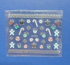 Christmas Nail Art Stickers 6 Sheets Snowman Santa Tree Snowflake Decals