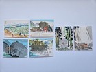 Nisaburo Ito Japanese Woodblock Print Postcards Nachi