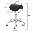Saddle Stool High Density Foam Cushion Ergonomic Salon Spa Chair