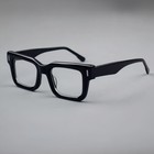 Thick Acetate Eyeglass Frames Square Women Men Black Spring Hinge Glasses