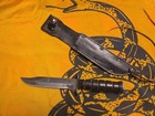 Wwii Us Military Cumulus Fix Blade  Fighting Knife With Sheath Very Nice Cond 