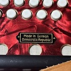 Rare Collector Scholer Concertina German D  R    20 Button Red Pearl Accordion 