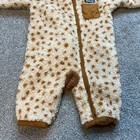 Patagonia Infant Furry Fleece Hooded One Piece 0-3m Suit Animal Ears Tail Cozy