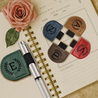 Bygone Mark Bookmark With Pen Holder  26 Name Initial Letters  5 Retro Colors  P