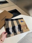 Burberry 100  Cashmere Grey Scarf